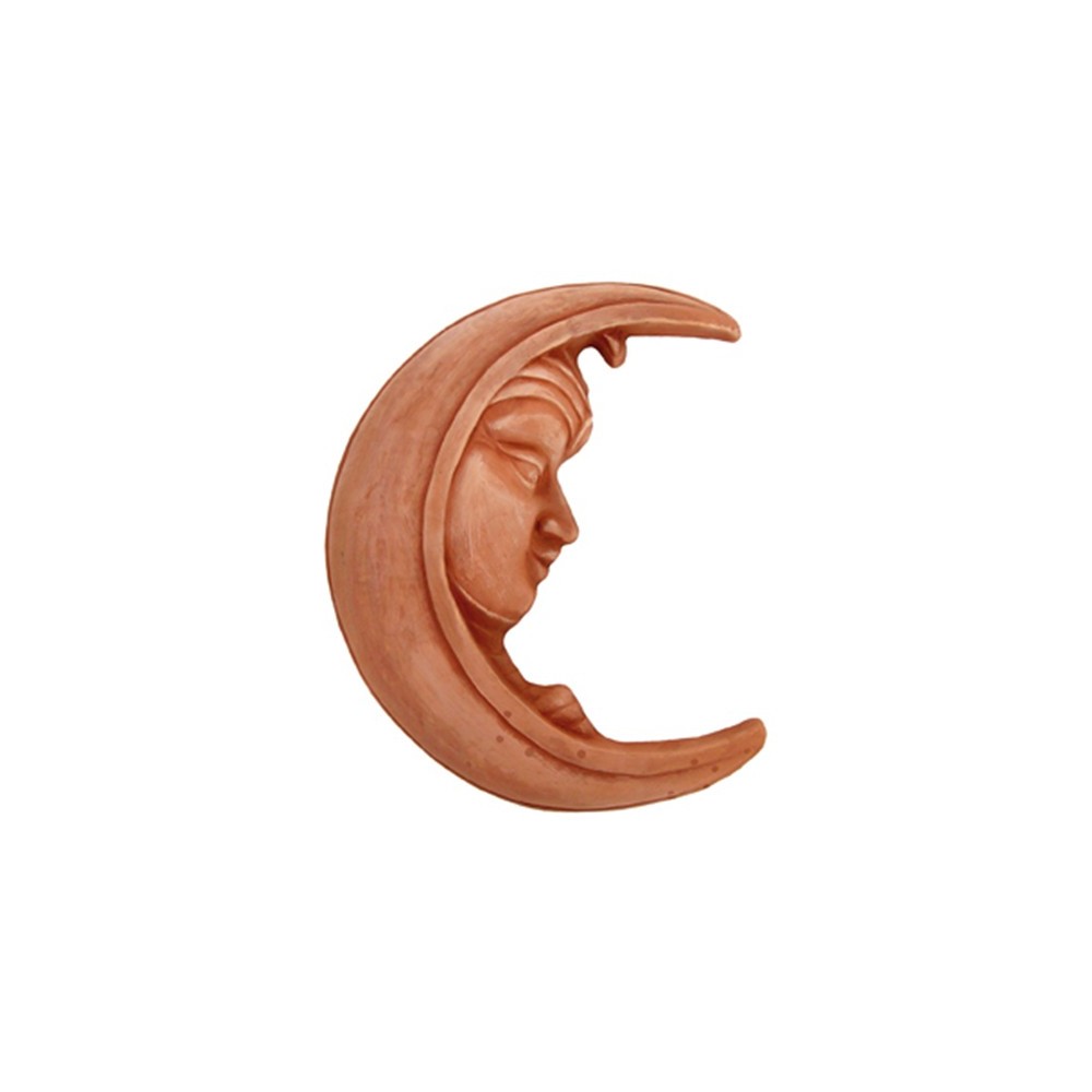 Woman's Face Moon in Terracotta